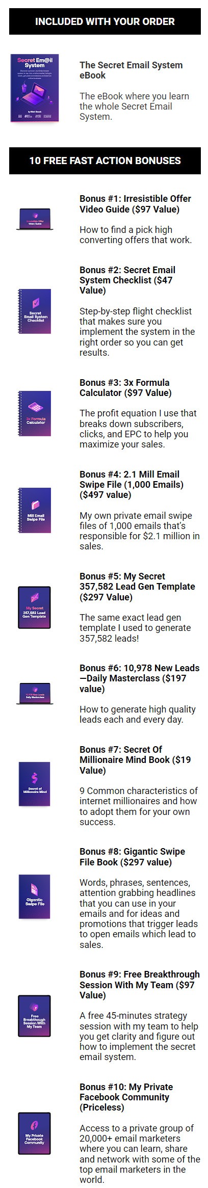 What Are The Secret Email System First Action Bonus