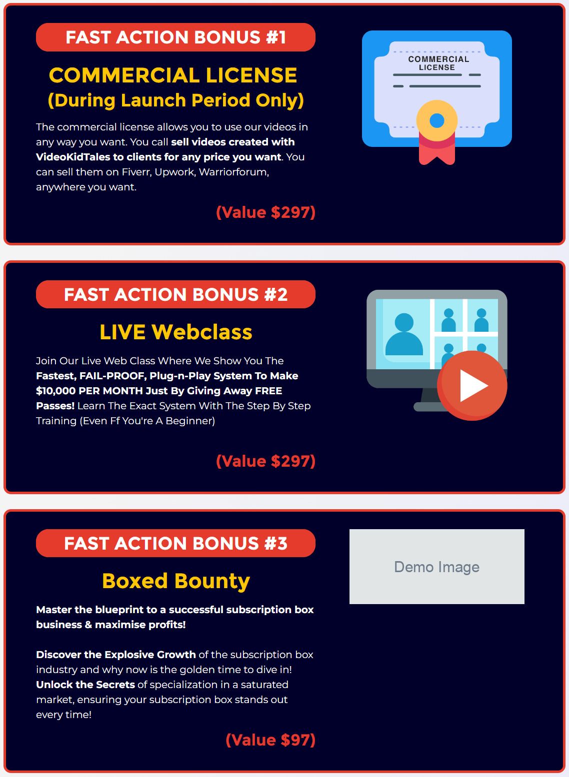 What are The First Action Bonuses