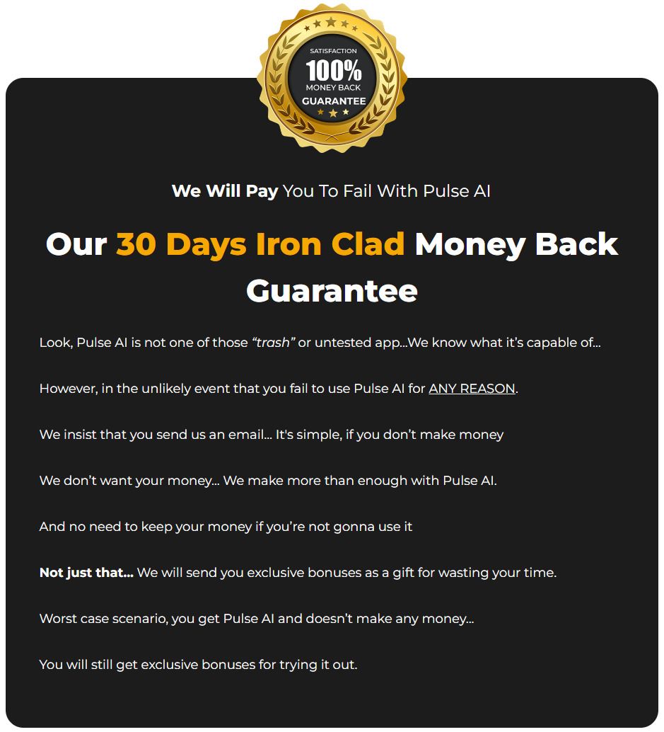 Is There Any Money Back Guarantee